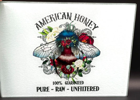 American Honey  Tempered Glass Cutting Board
