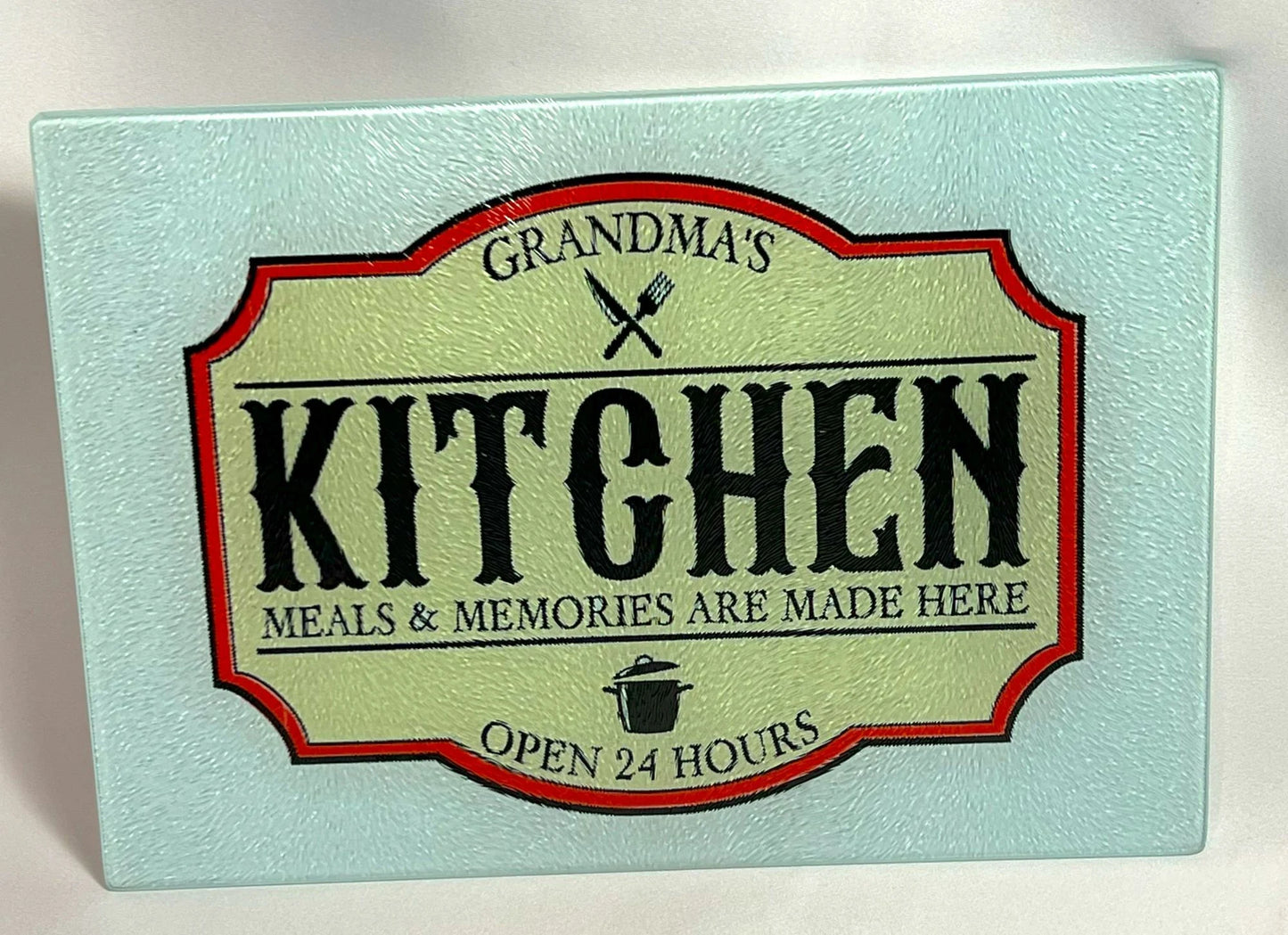 Tempered Glass Cutting Board - Grandma's Kitchen