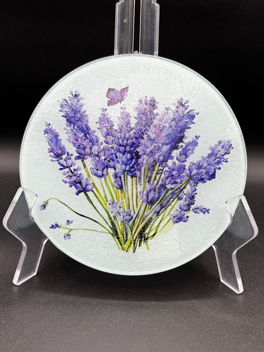 Lavender Collection - Tempered Glass Coaster