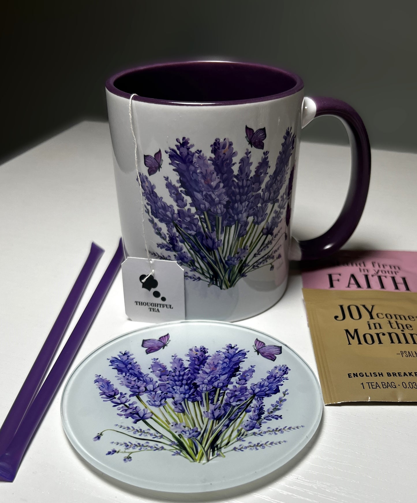 Lavender Collection - Tempered Glass Coaster